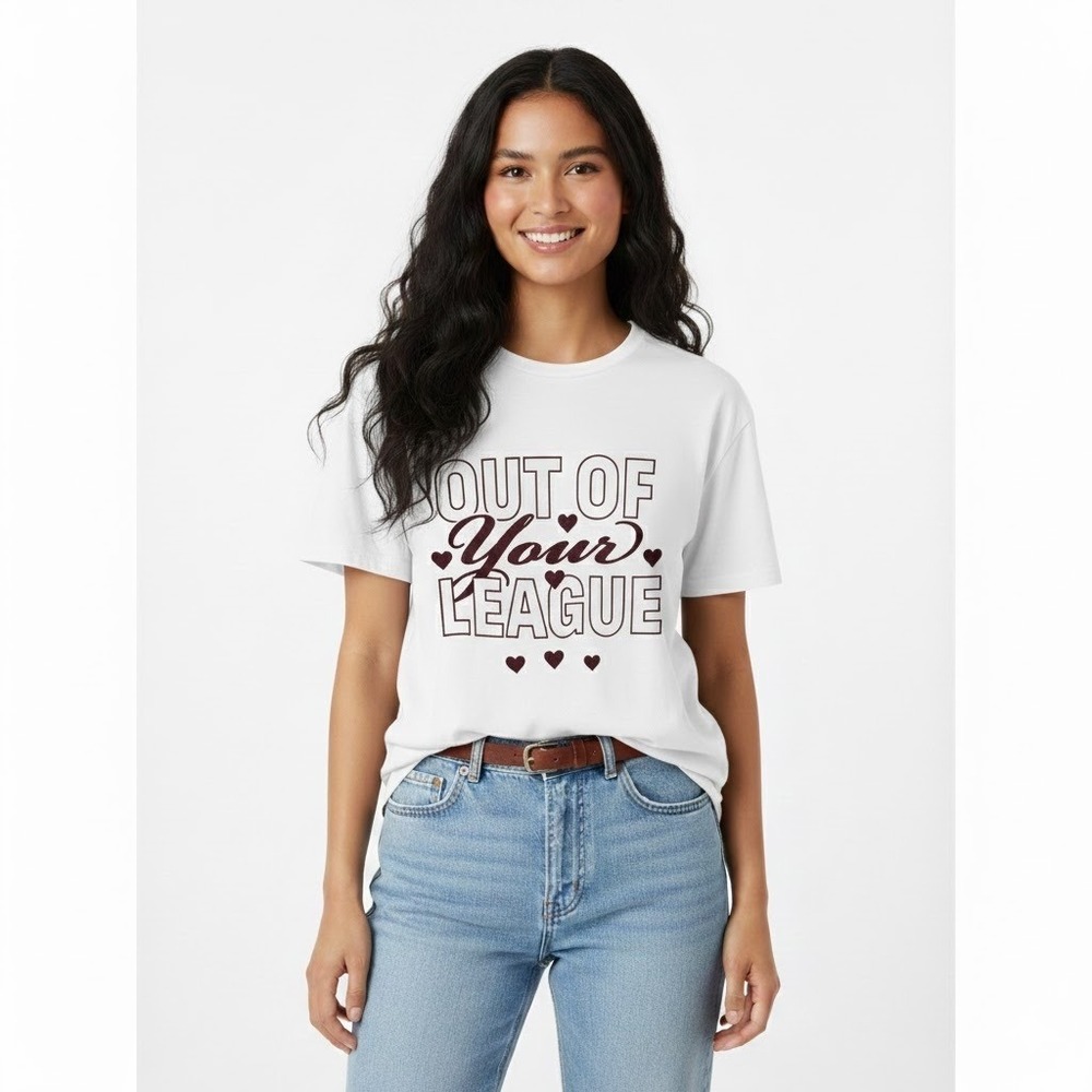 Streetwear Society White Out Of Your League Graphic T Shirt Women - Size Small